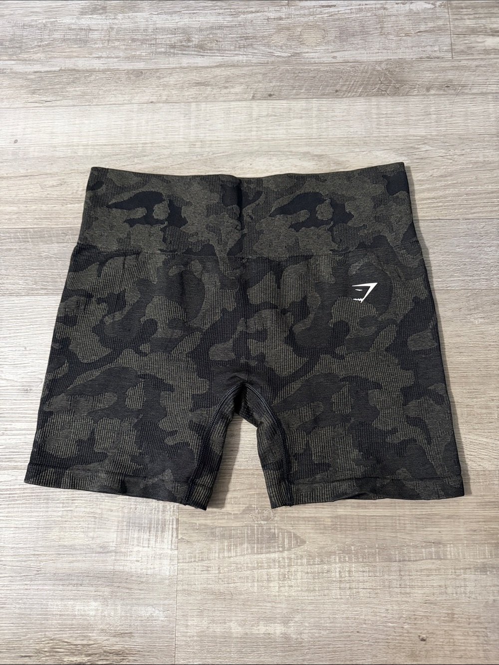 Women’s Gymshark camo biker shorts
